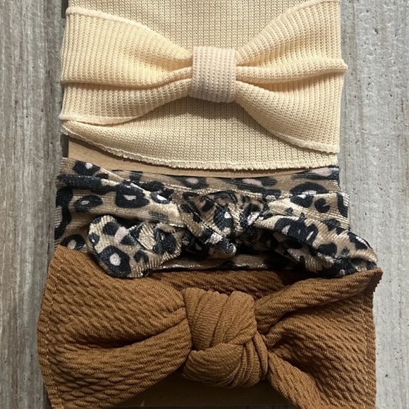 Headband 3- Piece Set - Leopard Print - Picture 2 of 2